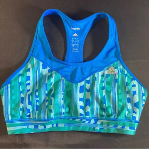 Adidas ClimaLite‎ Techfit Sports Bra No Pads Size Large